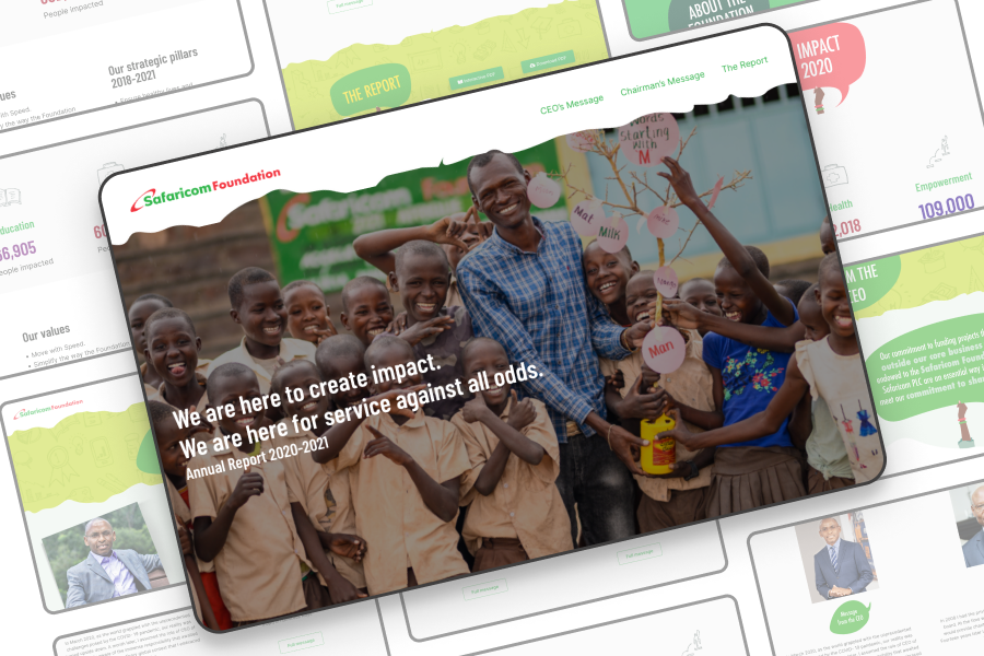 The Safaricom foundation report website.